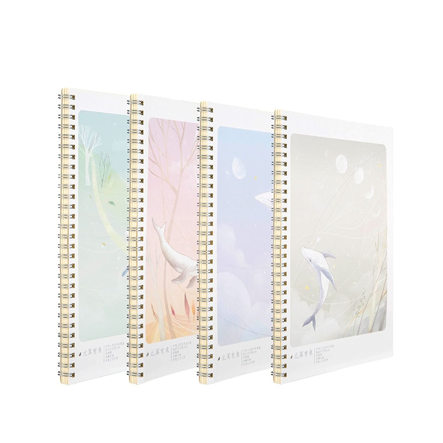 MIEDEON 4-Pack Spiral Notebook Set - 8.3