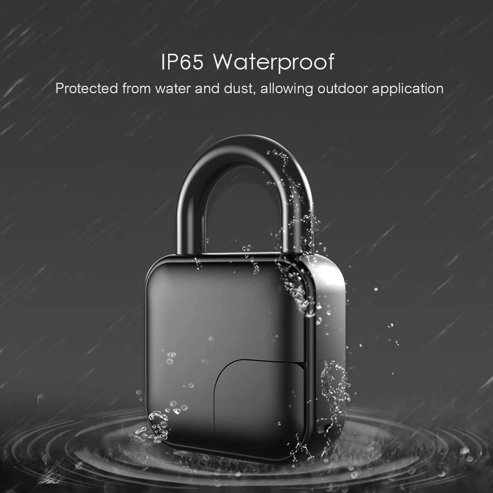 Smart Fingerprint Lock - Keyless Entry for Gym Lockers, Luggage, Travel, Home Doors, Suitcases, Backpacks, School, Bike & Office - Secure & Convenient Access for On-the-Go Lifestyle
