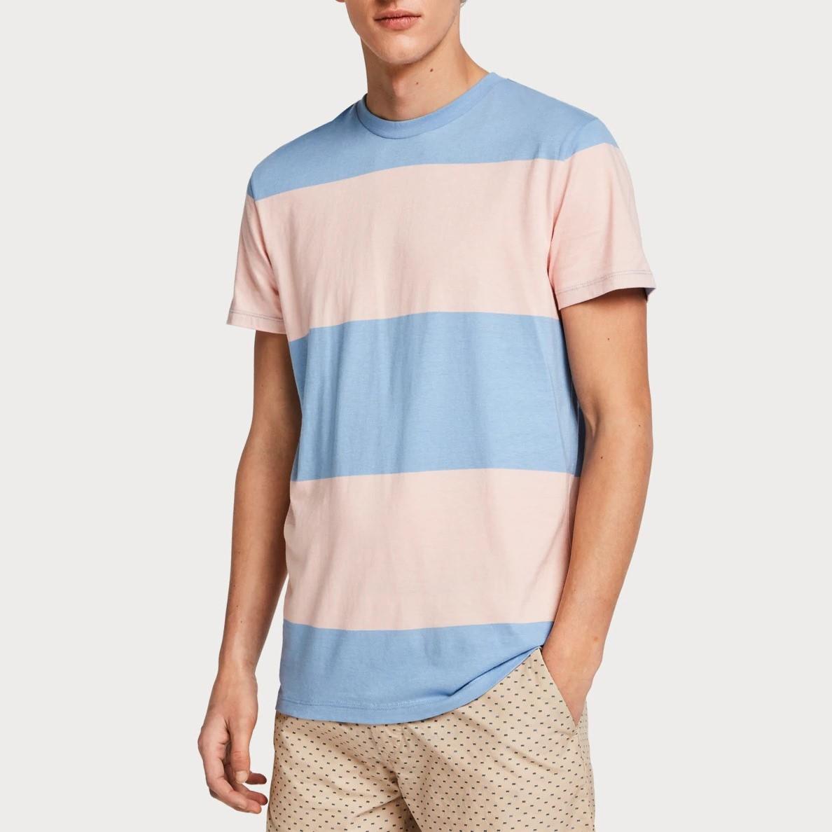 Bright Stripe T-Shirt for Men & Women - Comfortable Cotton Casual Tee - Perfect for Summer Outfits, Beach Wear & Everyday Fashion