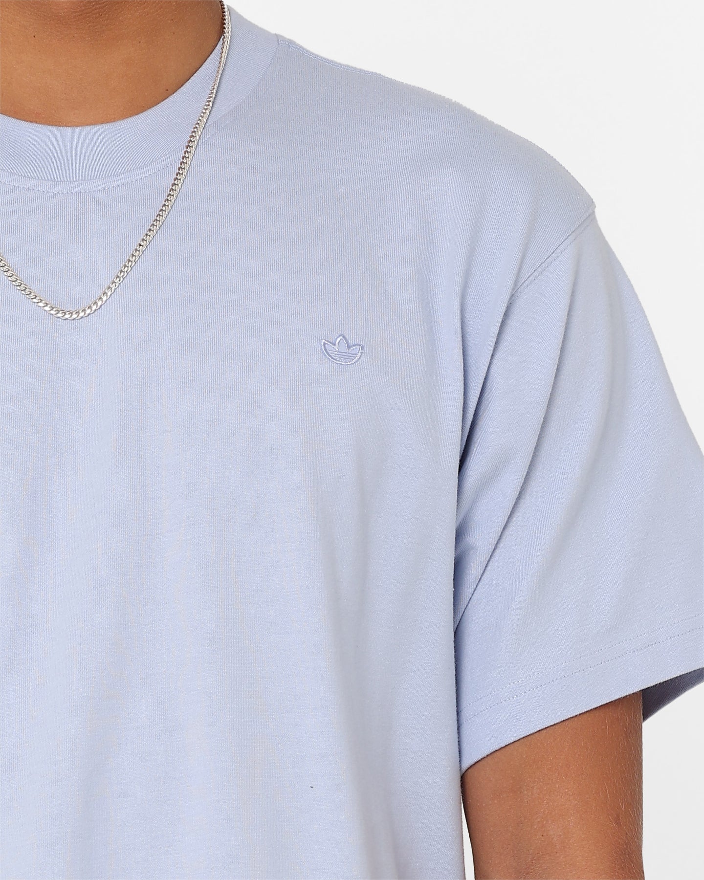 Adidas Adicolor Contempo T-Shirt for Men - Blue Dawn - Casual Comfort Fit Cotton Tee for Everyday Wear & Street Style