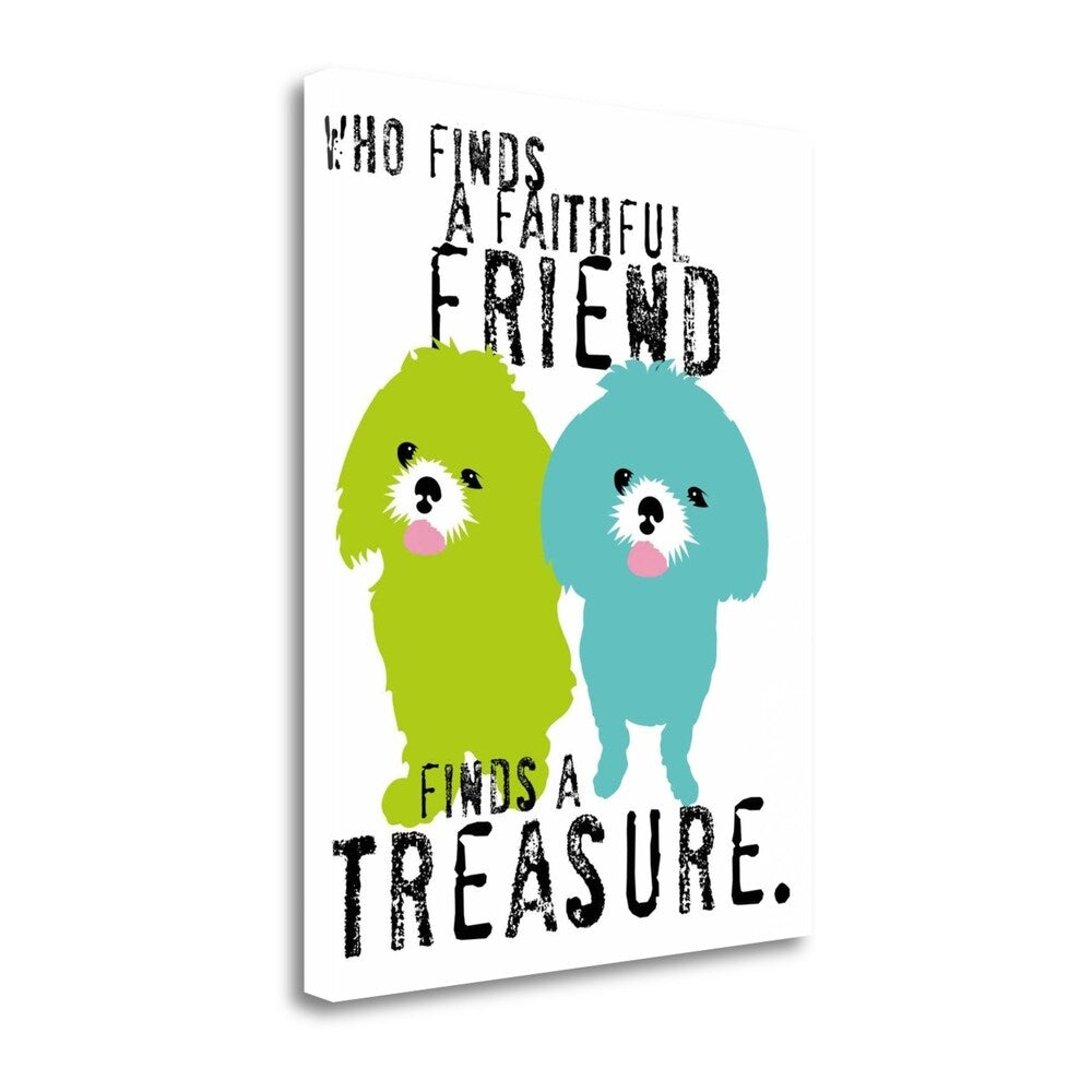 Faithful Friend by Ginger Oliphant - Premium Giclee Art Print on Gallery Wrapped Canvas, Ready to Hang Wall Decor for Living Room, Bedroom & Office
