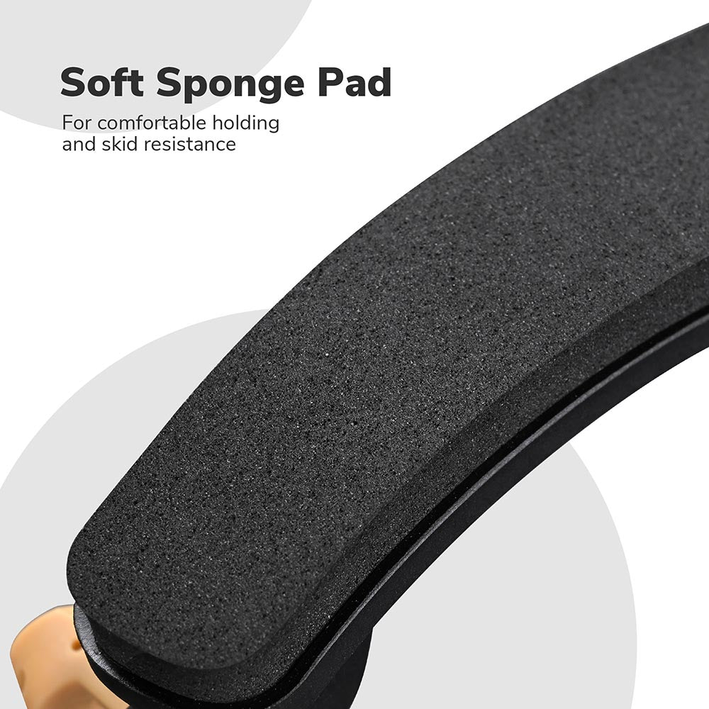 Premium Violin Shoulder Rest 4/4 & 3/4 Size - Soft Sponge & Nylon Padding for Comfort - Adjustable Black Shoulder Support - Ideal for Students, Professionals & Practice Sessions