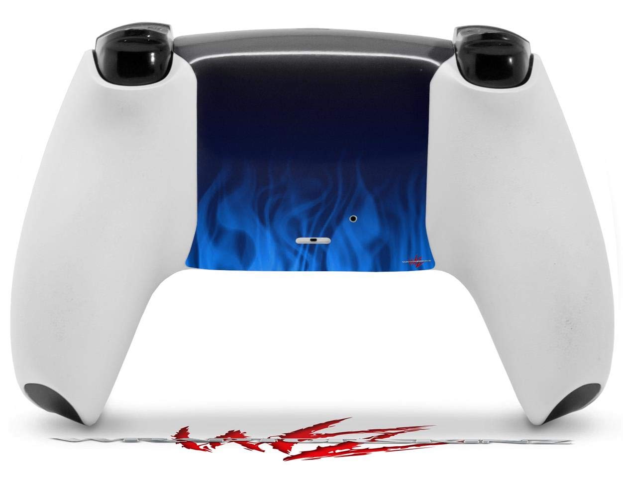 PS5 DualSense Controller Skin Wrap - Fire Blue for Gaming & Protection
