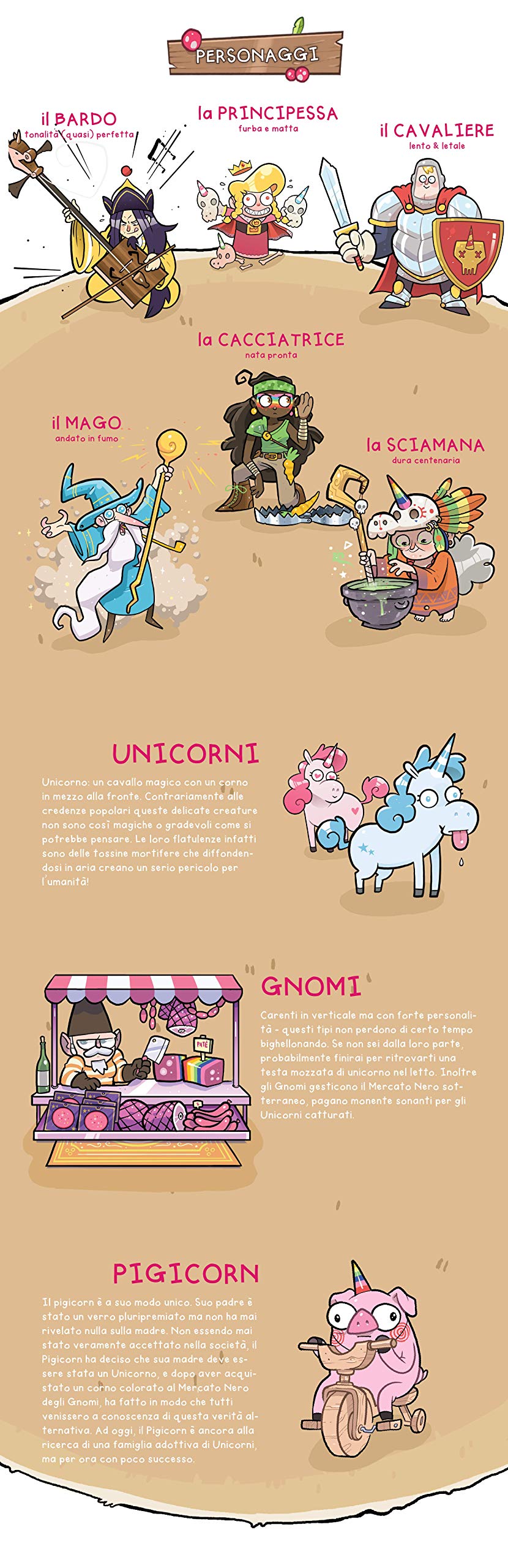 Kill The Unicorns Card Game - Italian Version for Family Game Night