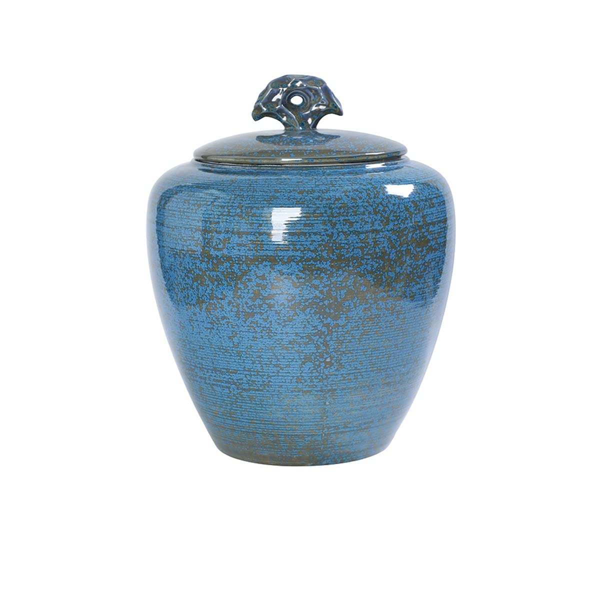 Vintage Chinese Style Ceramic Ginger Jars with Dragon Button Lid - Porcelain Food Storage Containers for Kitchen Spice, Coffee, Tea, Nuts & Snacks - Small Size - Perfect for Pantry Organization & Home Decor