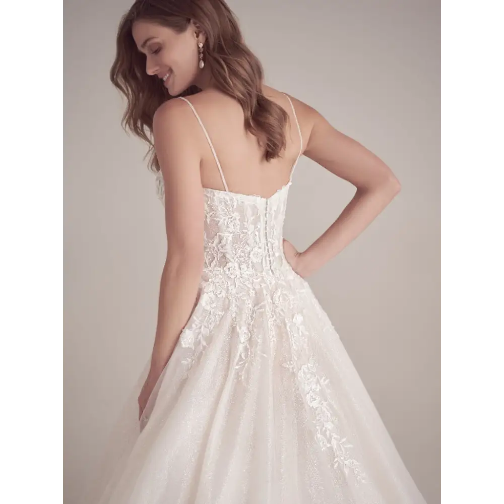 Maggie Sottero Casey Wedding Dress - Elegant Lace Bridal Gown for Bride | Perfect for Church Ceremony, Beach Wedding, and Formal Reception