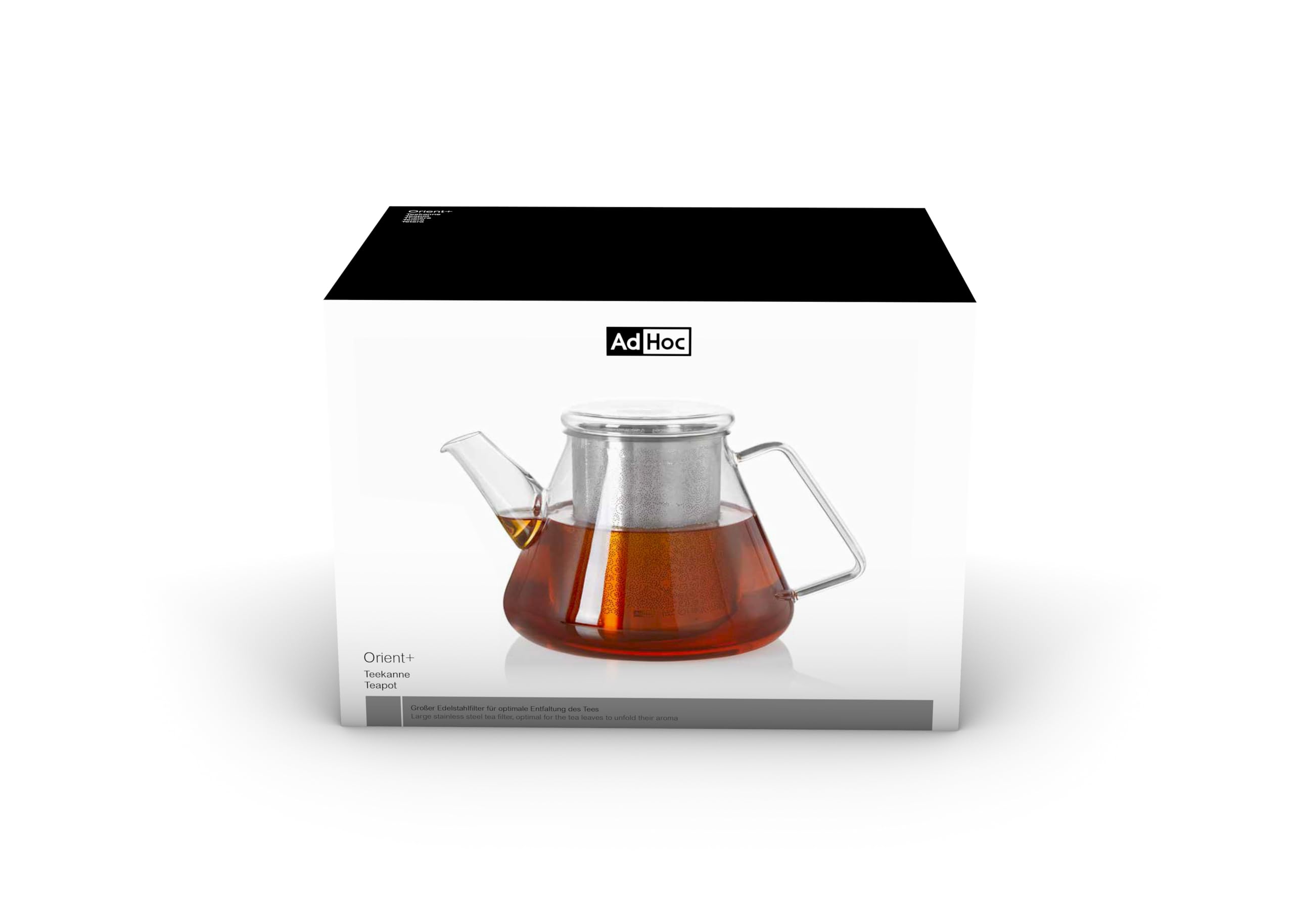 Premium Glass Teapot with Removable Infuser - 50oz Stovetop & Loose Leaf Tea Kettle - Large & Small Heat-Resistant Teapot for Home, Office, or Gift - Perfect for Herbal, Green, Black & Iced Tea Brewing