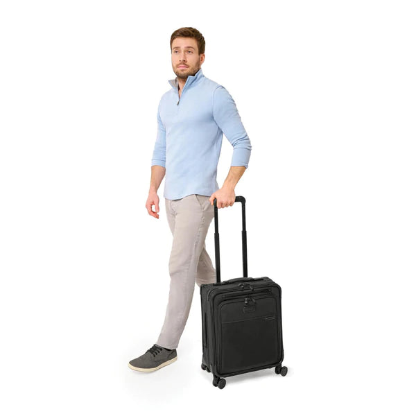 Briggs & Riley Baseline Compact Carry-On Spinner Luggage - Lightweight & Durable Suitcase for Business Travel & Weekend Getaways