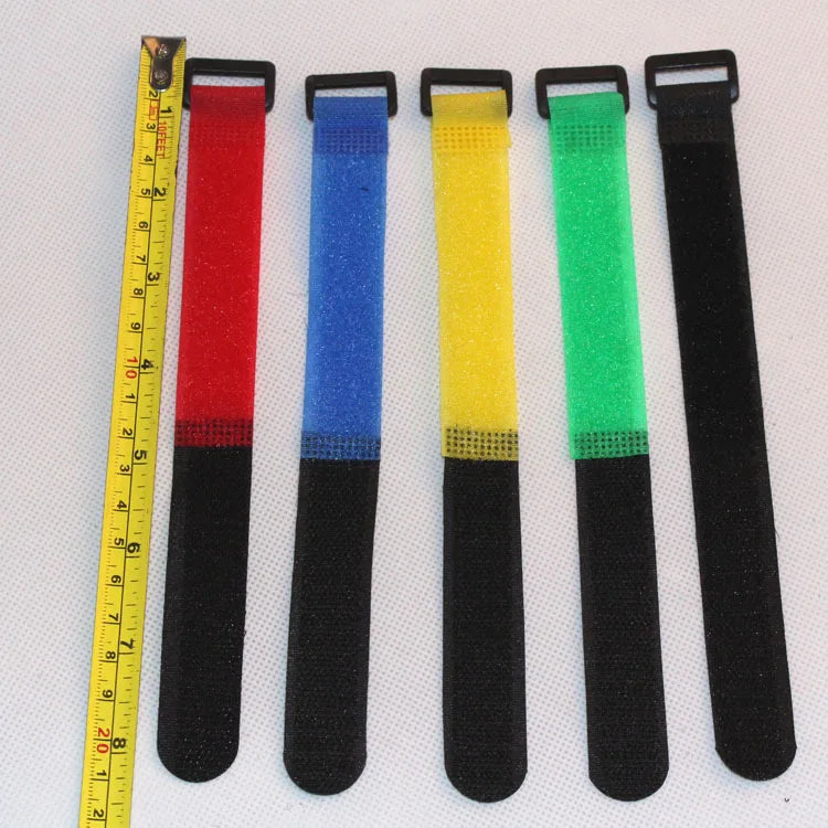 Durable Fishing Rod Tie Holder Set - 10 Adjustable Hook Loop Straps for Secure Rod Storage | Perfect for Boat, Kayak, and Shore Fishing Gear Organization