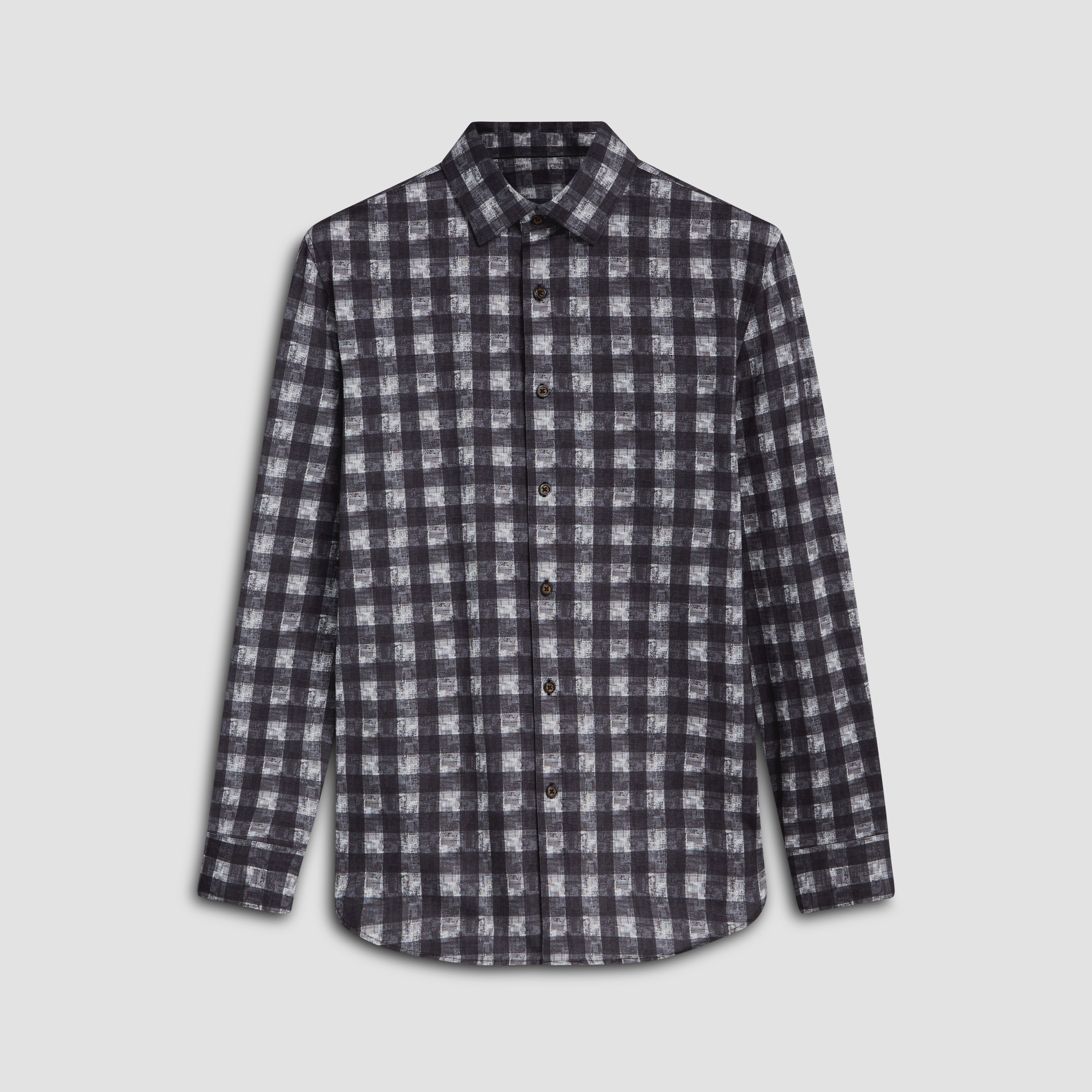James Gingham Check Cotton Shirt for Men - Classic Plaid Button Down Casual Shirt | Perfect for Office, Date Night & Summer Outfits