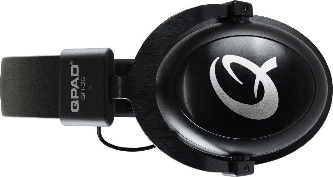 Qpad QH-95 Pro Gaming Headset for PC, PS4, Nintendo Switch, Xbox One & Mobile Devices - 53mm Stereo & 7.1 Surround Sound with USB Sound Card (Black) - Perfect for Competitive Gaming, Streaming & Online Meetings