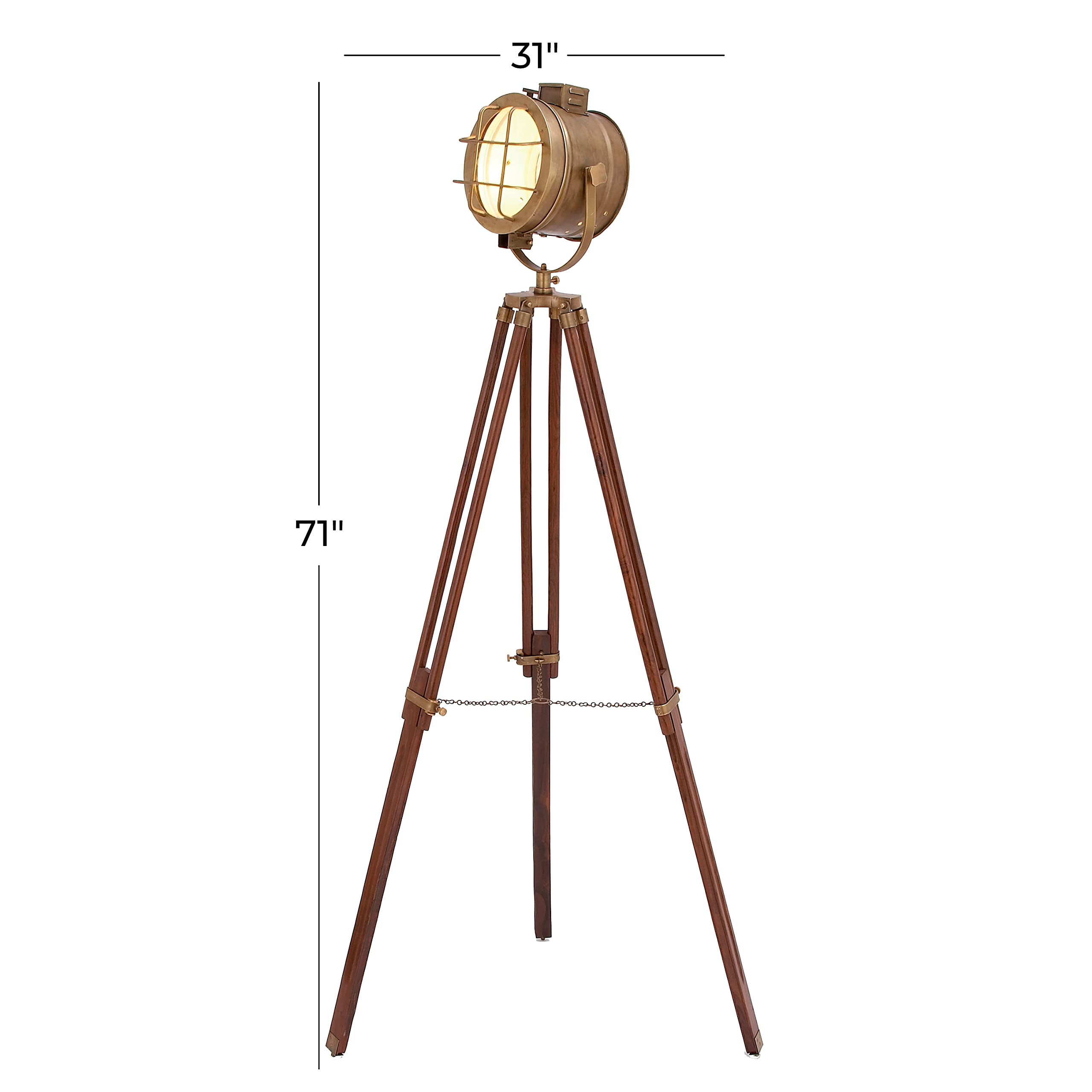 Deco 79 Modern Wood Floor Lamp - 71