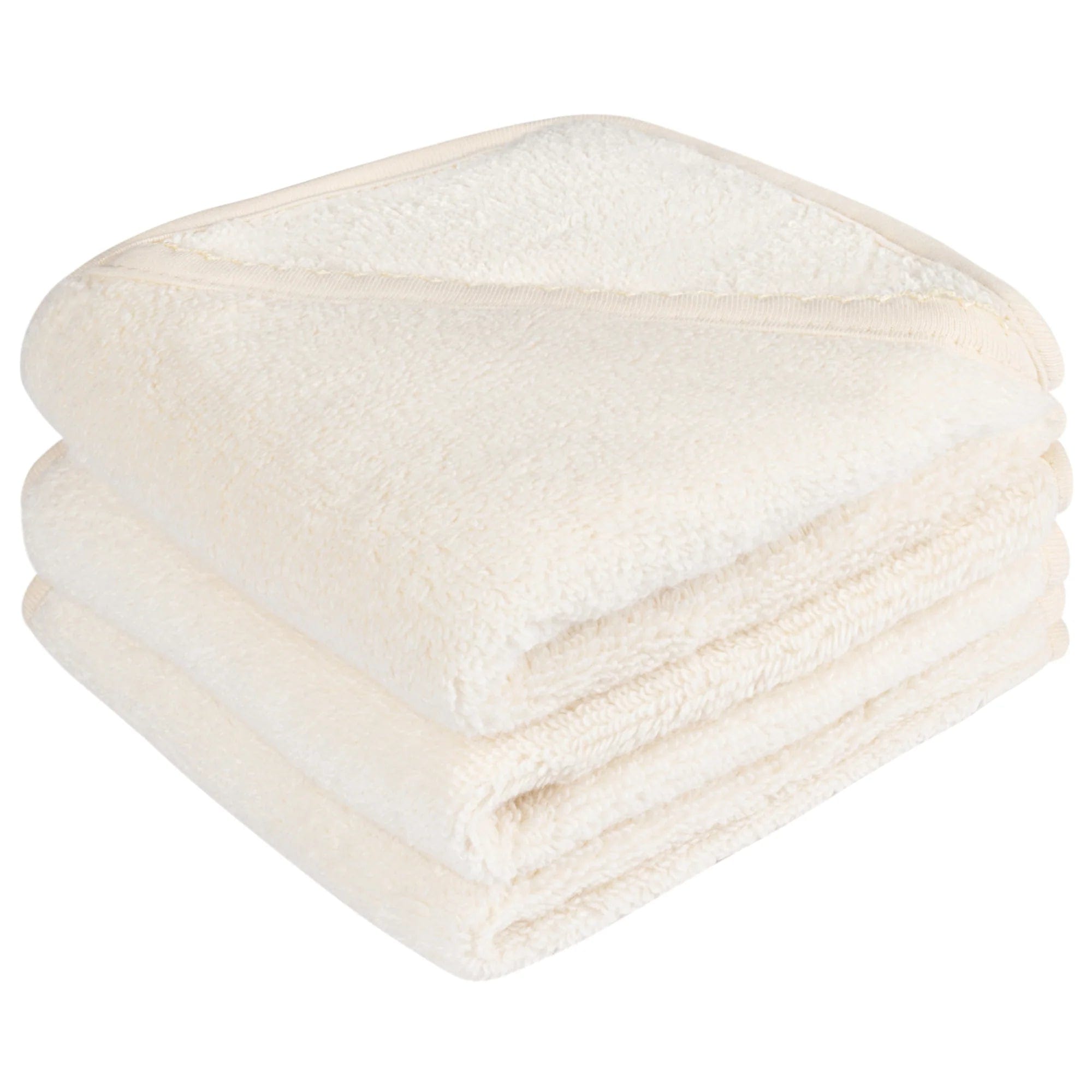 Elys & Co Scalloped Hooded Baby Towel with Pocket Washcloth - Soft Absorbent Bath Towel for Newborns, Infants & Toddlers - Perfect for Bath Time, Swimming & Beach Outings