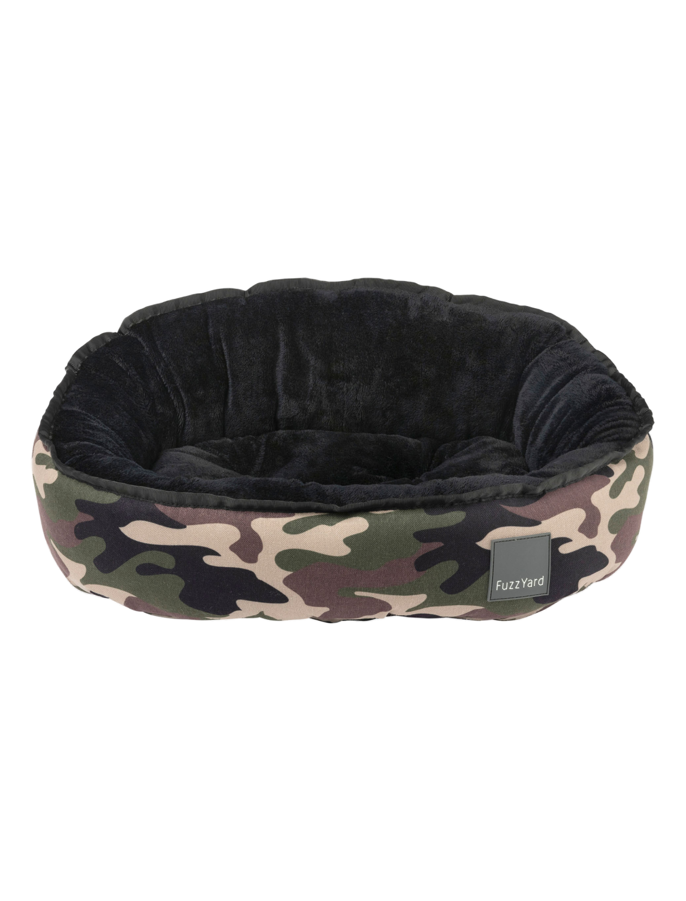 Fuzzyard Reversible Camo Pet Bed for Dogs & Cats - Soft & Durable, 3 Sizes (Small, Medium, Large) - Perfect for Living Room, Bedroom & Pet Travel