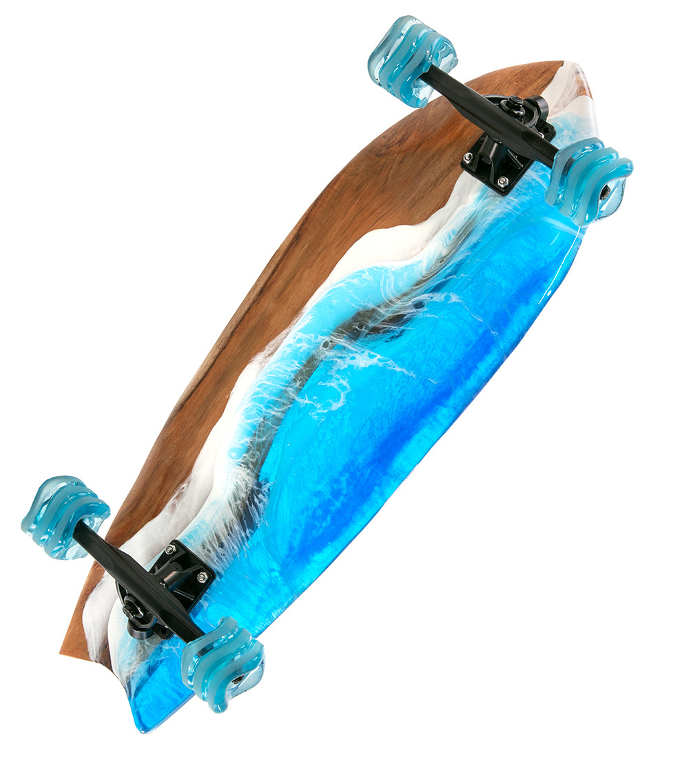 Premium Handcrafted Koa Resin Skateboard #027 - Durable & Unique Design for Professional Skaters & Collectors | Perfect for Street Skating, Park Riding & Display