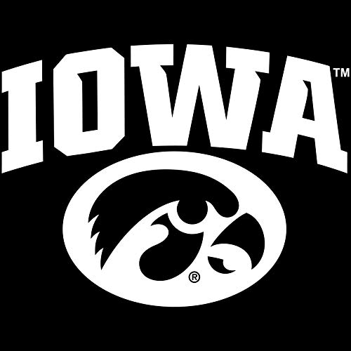 Arched Iowa Tigerhawk Oval - Black