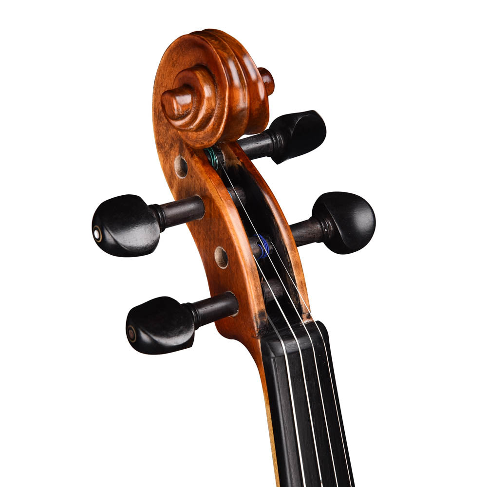 TheLAShop BV200A 4/4 Full Size Maple Wood Student Violin with Bow & Case - Perfect for Beginners, School Orchestra & Music Practice