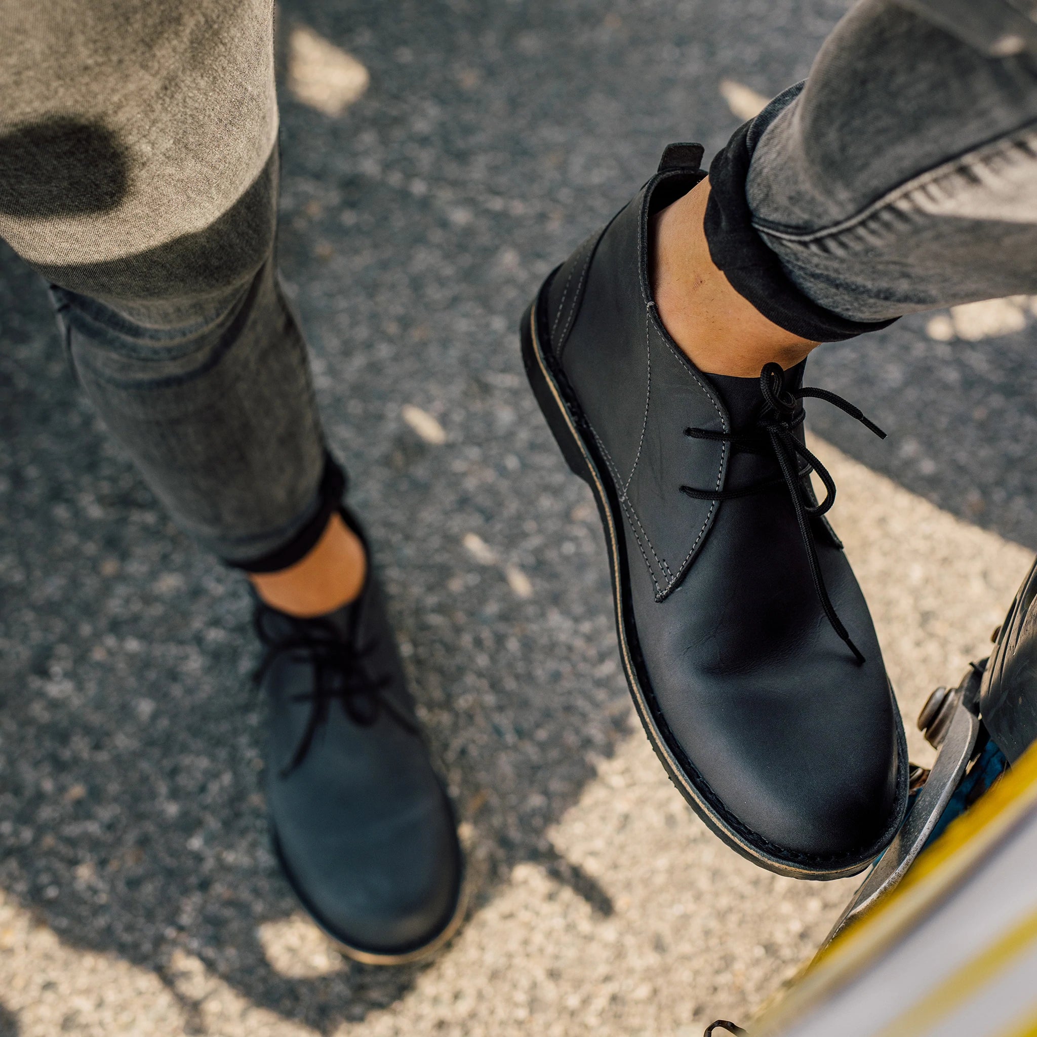 Premium Veldskoen Chukka Boots for Men - Comfortable Leather Shoes with Charcoal Sole | Ideal for Casual Wear, Outdoor Adventures & Travel