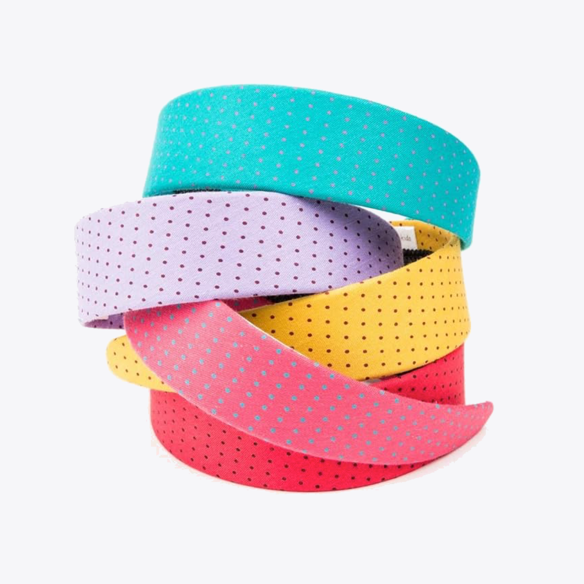 Stylish Teal Headband with Pink Dots - Fashion Hair Accessories for Women & Girls - Perfect for Workouts, Yoga, Sports and Everyday Wear