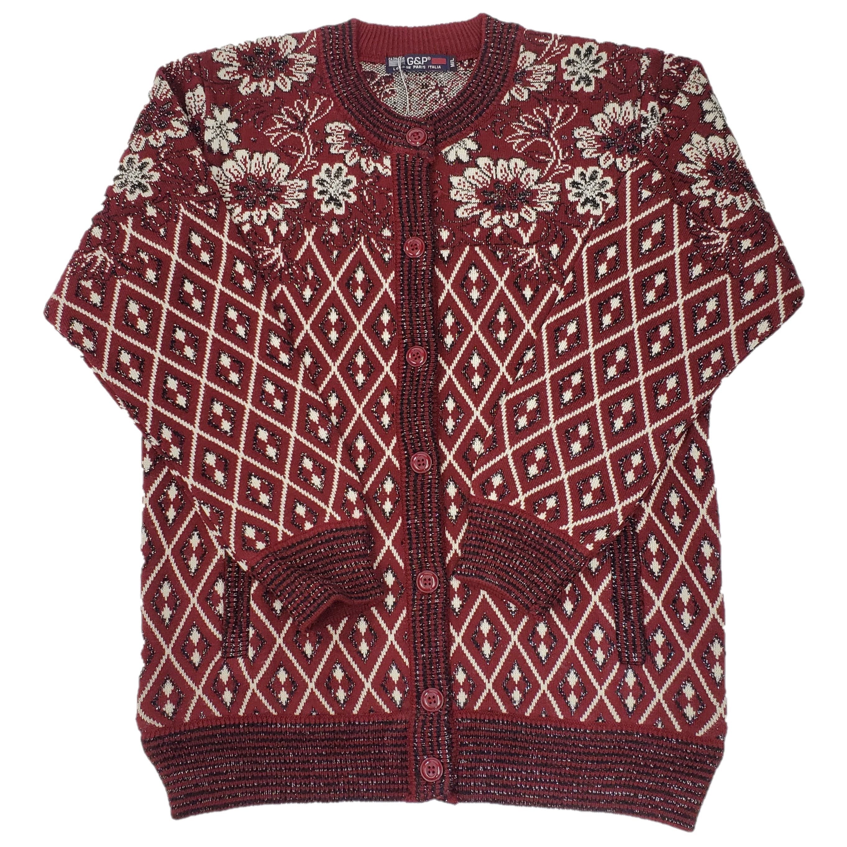 Women's Jacquard Lurex Knit Cardigan - Elegant Lace-Up Open Front Sweater for Fall & Winter, Perfect for Office, Date Night, and Casual Outings