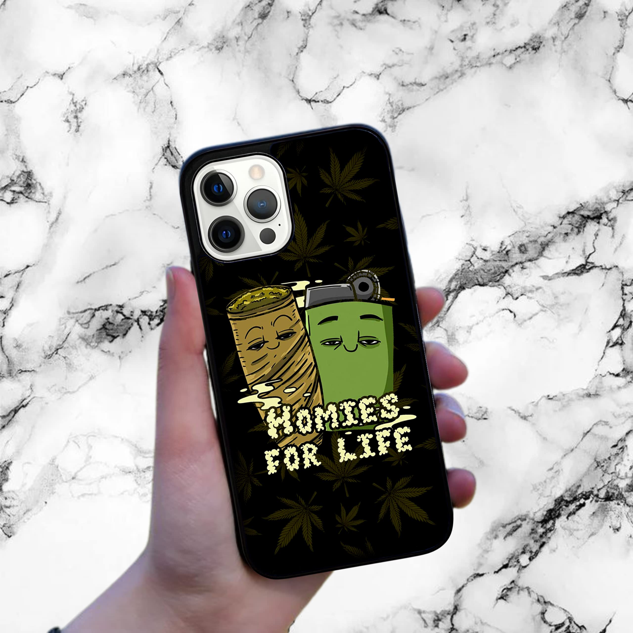 Funny Marijuana Cigarette Lighter iPhone 11 Pro Max Case - Durable Shockproof Slim TPU Rubber Cover with Non-Slip Grip - Perfect for Stoners, Smokers & Cannabis Enthusiasts - Great Gift for 420 Lovers & Smoking Accessories Collection