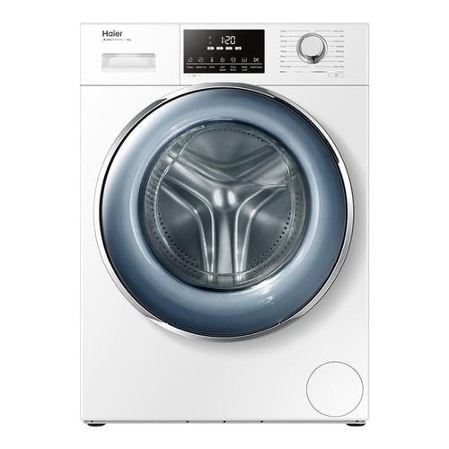 Haier 10kg Front Load Washing Machine in White - HWF10DW1 | Energy Efficient Laundry Solution for Apartments & Small Homes