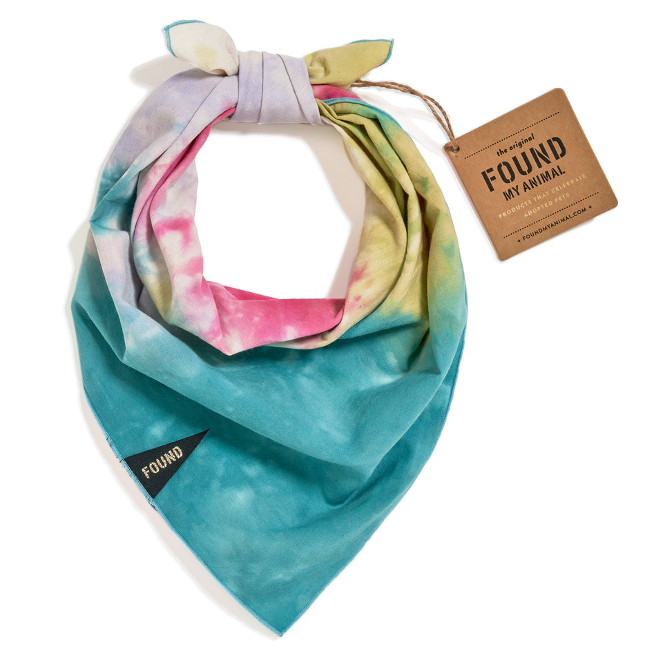Jolie Tie Dye Dog Bandana - Stylish Pet Accessory for Small & Large Dogs - Perfect for Walks, Photos & Special Occasions