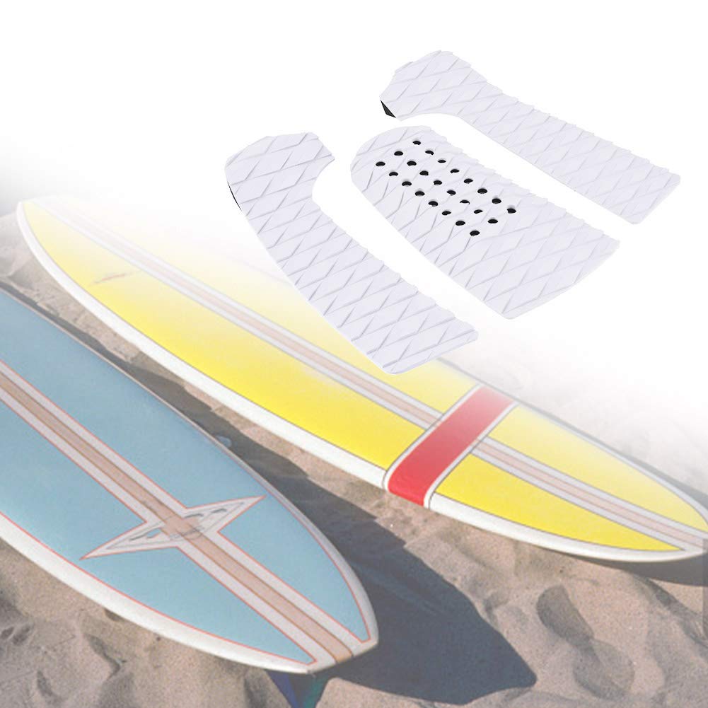 Premium EVA Surfboard Traction Pad - Anti-Slip & Anti-Skid Surf Grip Pad for Enhanced Performance (White) - Perfect for DIY Surfboard Upgrades & Wave Riding Safety Accessories
