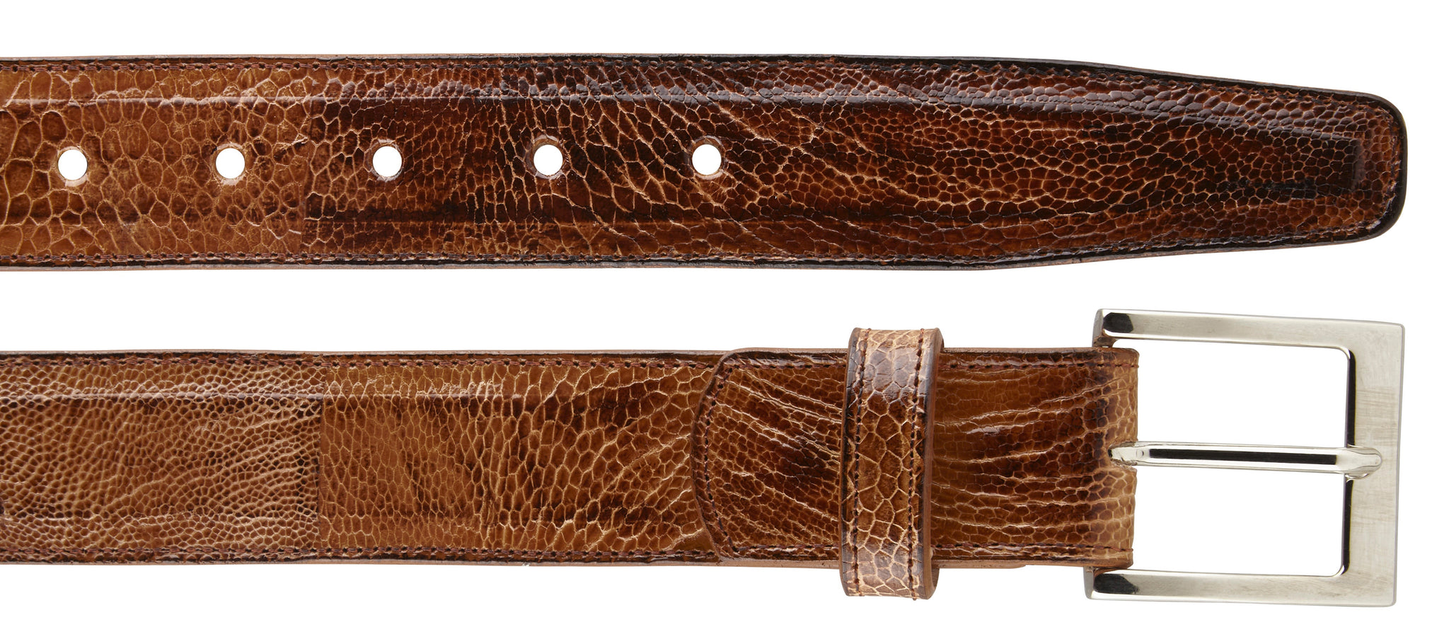 Belvedere Genuine Ostrich Leather Belts for Men - 12 Premium Colors - Classic & Western Style Dress Belts for Business, Casual & Cowboy Fashion