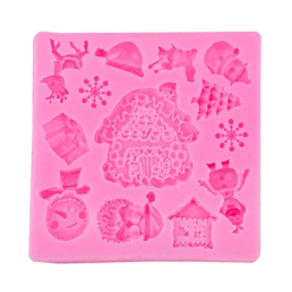 Christmas Baking Molds Set - Silicone Fondant & Chocolate Molds for Cake Decorating, DIY Desserts - Perfect for Holiday Baking, Party Treats & Homemade Candy Making