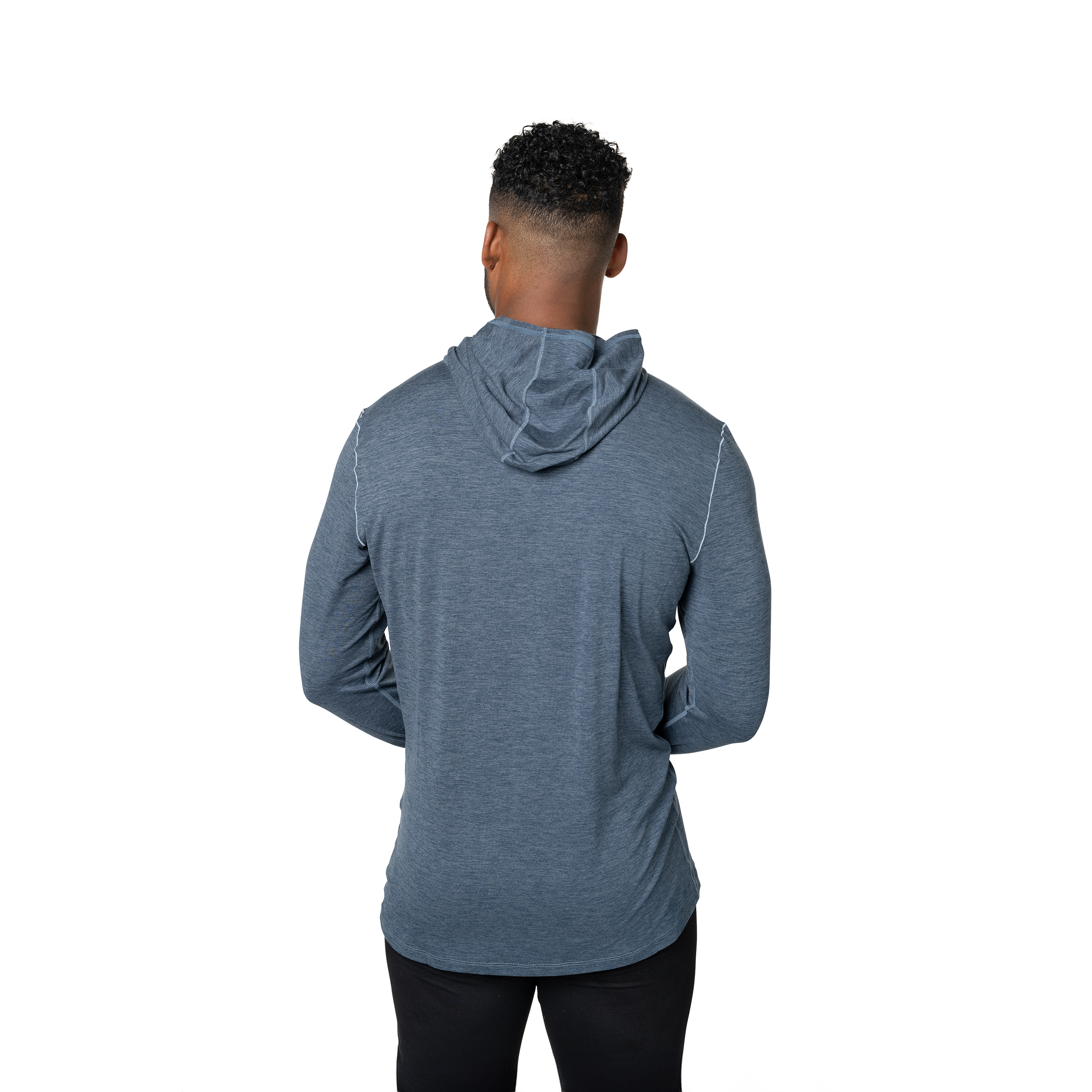 Men's ClimaTek Performance Hoodie - Nightfall Heather Color | Lightweight & Breathable for Outdoor Activities & Casual Wear