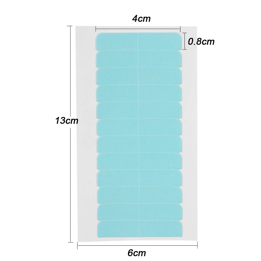 EBANKU 120Pcs Double Sided Hair Extension Tape - Strong Hold Adhesive Tabs for Lace Wigs, Toupees & Hair Wefts | Invisible & Sweatproof | Perfect for Daily Wear, Special Occasions & Cosplay