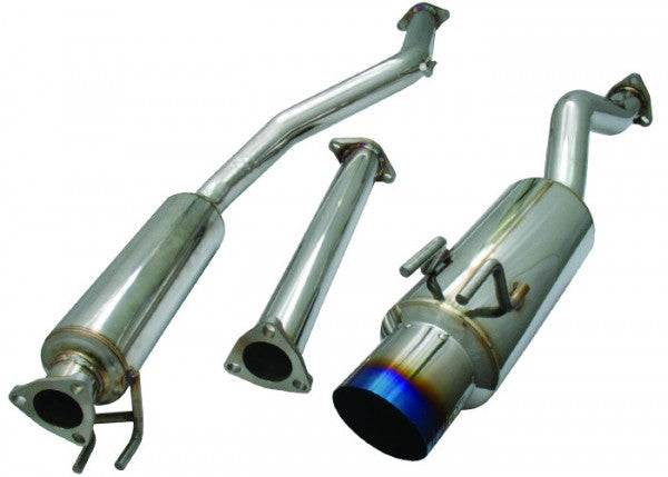 2006-2011 Honda Civic Si Coupe Titanium Tip Cat-Back Exhaust System - High Performance Stainless Steel Muffler for Enhanced Sound & Power - Perfect for Street Racing & Car Enthusiasts