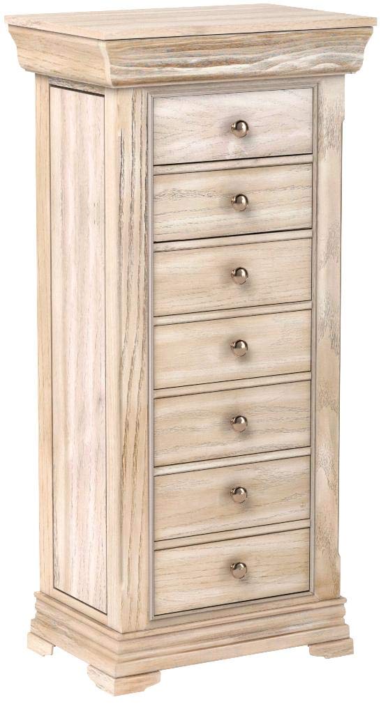 Malory Jewelry Storage Armoire Organizer - Hives and Honey Collection in Taupe Mist | Perfect for Bedroom, Closet & Vanity Organization