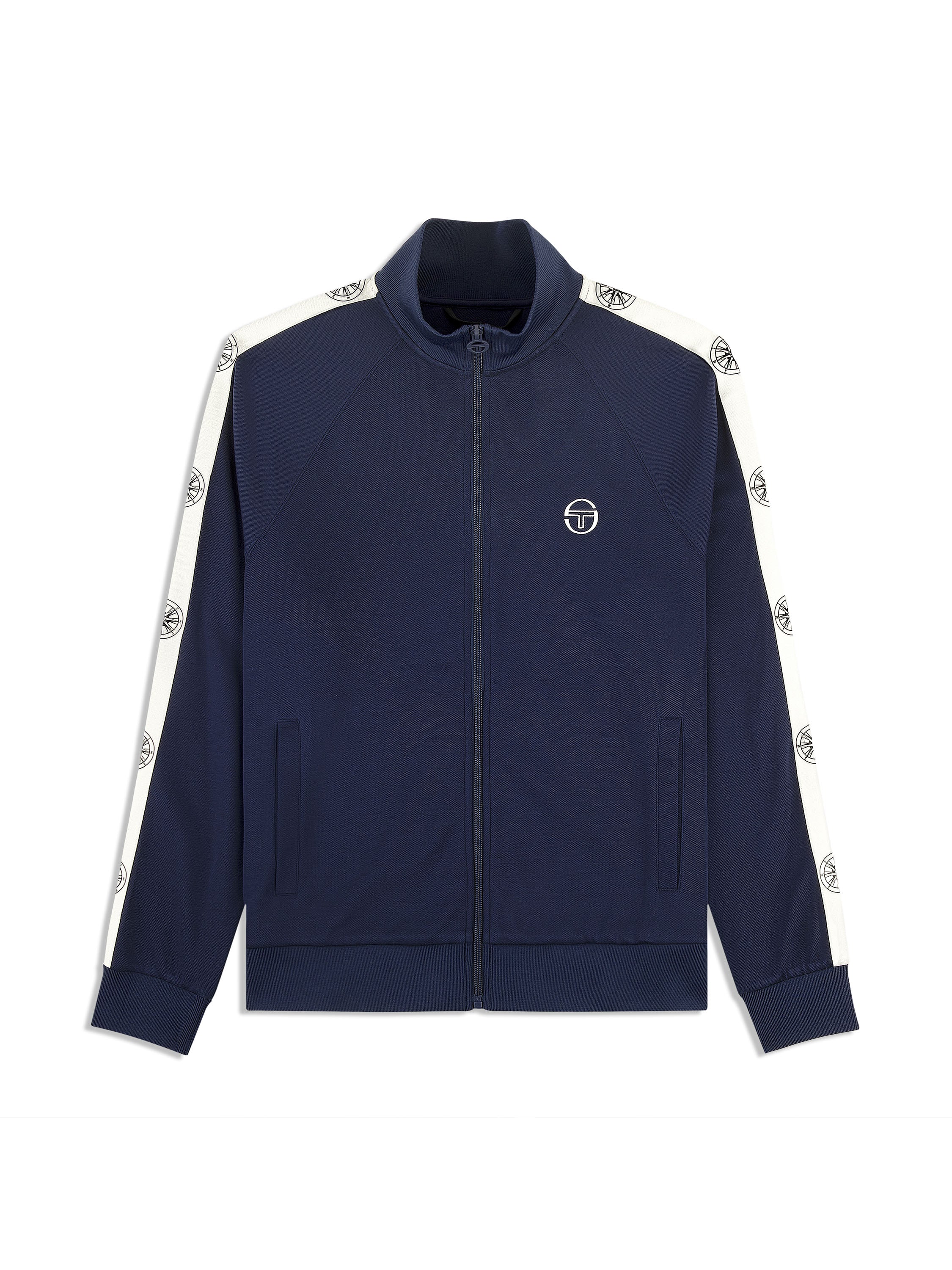 Bussola Men's Track Jacket - Lightweight Waterproof Running Jacket for Outdoor Sports in Maritime Blue | Perfect for Jogging, Hiking & Casual Wear