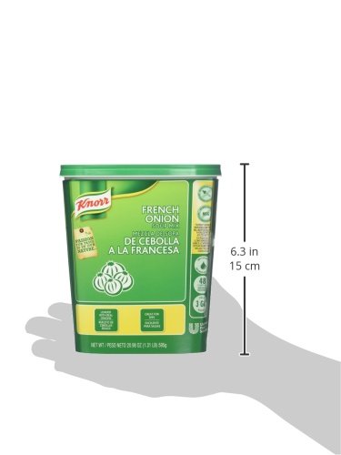 Knorr Professional French Onion Soup Mix with Real Onions - No Artificial Flavors, No Added MSG, 0g Trans Fat - 1.31 Pound (Pack of 6) - Perfect for Restaurants, Catering & Home Cooking