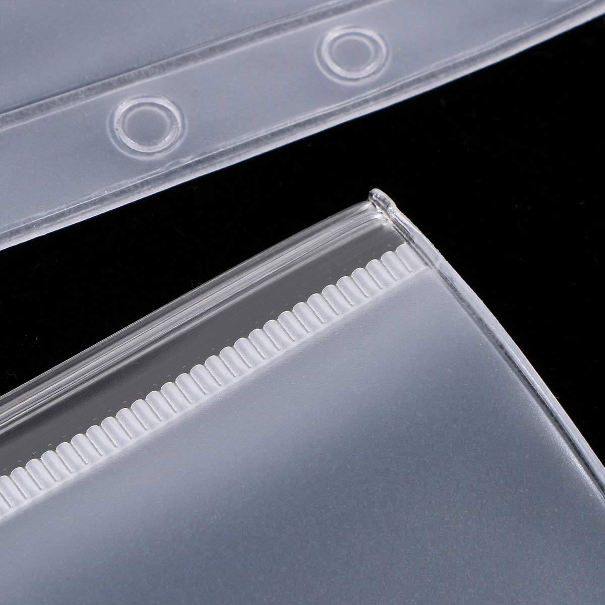A6 Size Plastic Binder Zipper Pockets - 10 Pack Waterproof 6-Hole Loose Leaf Folders for Documents, Notebooks & Cards - Perfect for School, Office Organization & File Storage