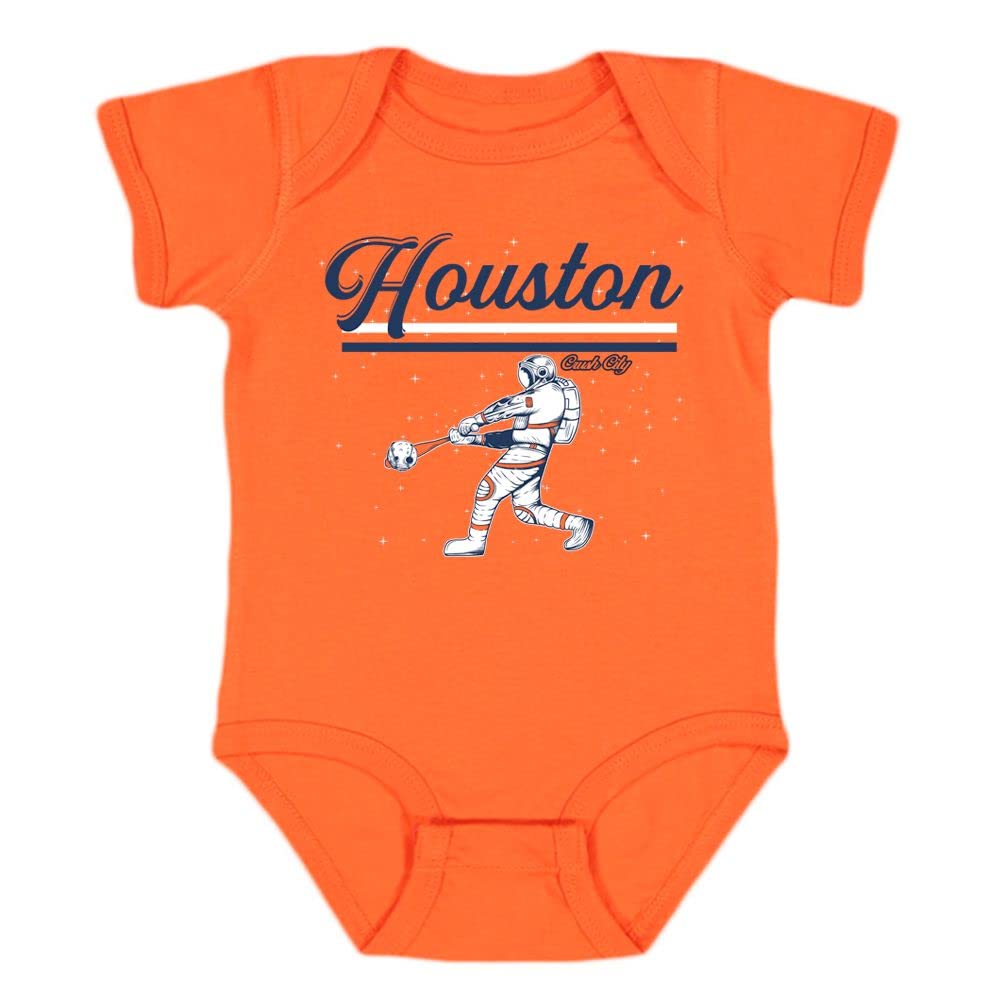 Houston Space Astronaut Baby Bodysuit - NASA Inspired Baseball Fan Outfit for Kids | Perfect for Game Day, Birthday Gifts & Space-Themed Parties