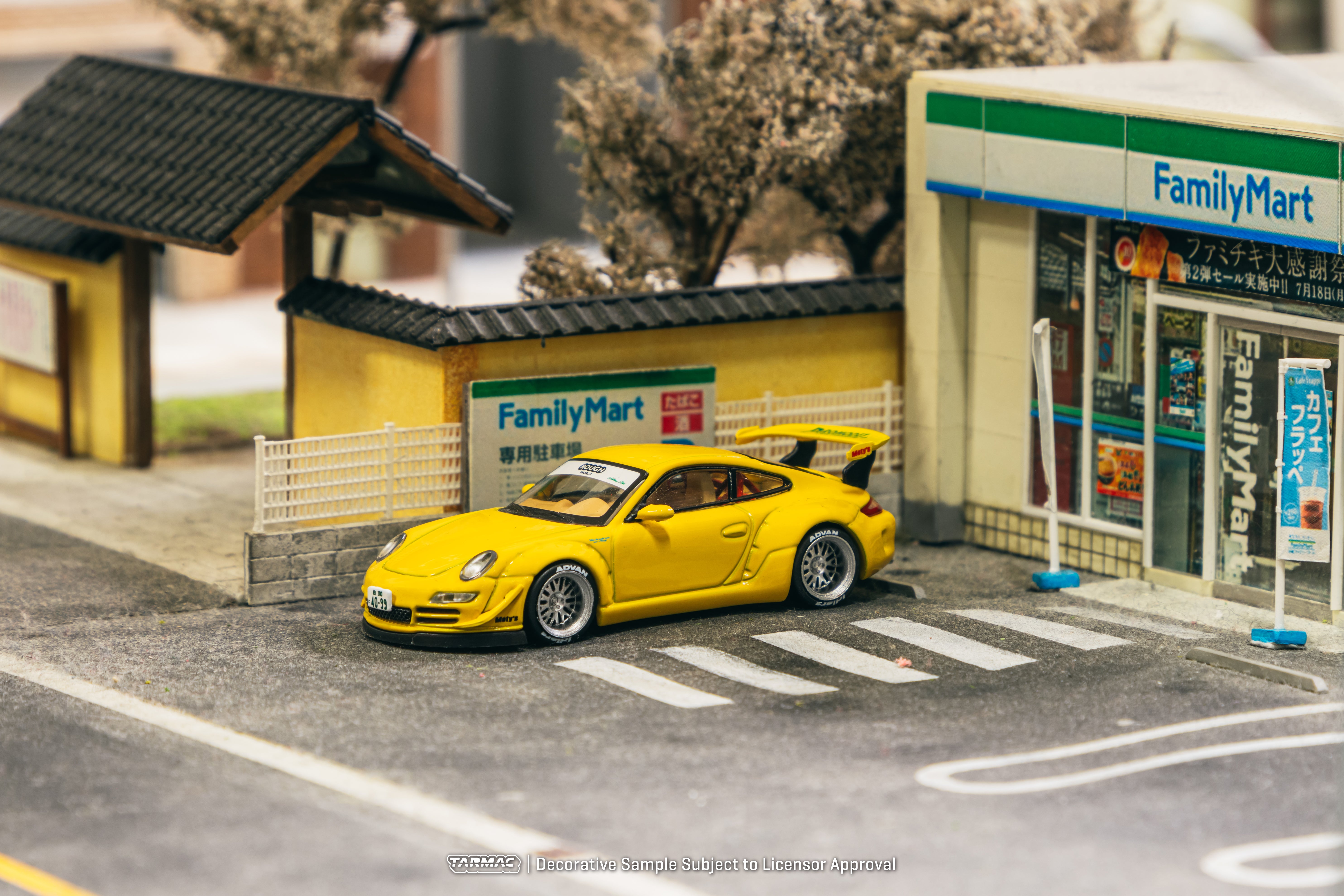 Tarmac Works 1/64 Scale RWB Porsche 997 Notting Hill Diecast Model Car - Collectible Miniature for Display & Racing Scenes