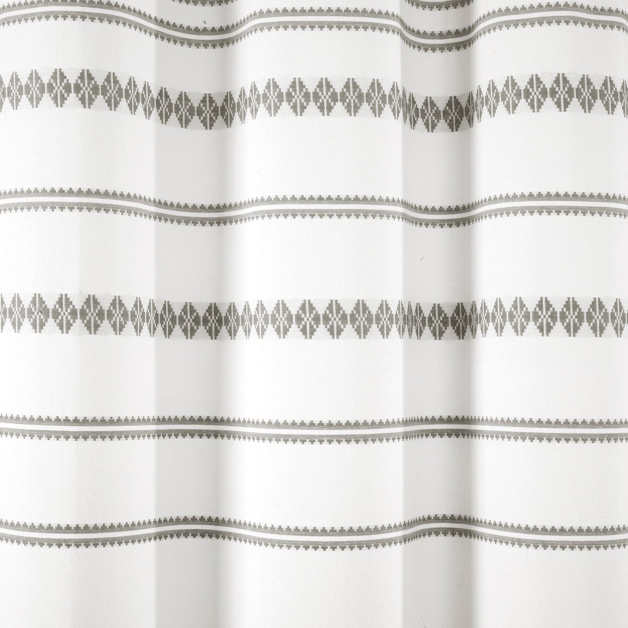 Eco-Friendly Breezy Chic Tassel Jacquard Shower Curtain - 100% Recycled Cotton Bathroom Decor for Modern & Bohemian Style Homes