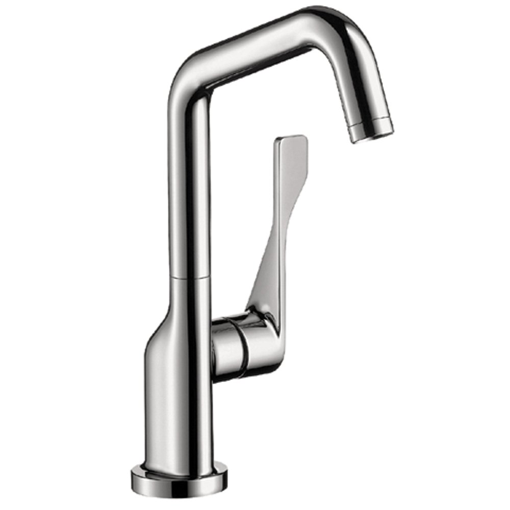 AXOR Citterio Chrome Bar Kitchen Faucet - Single Hole Bar Sink Faucet with Chrome Finish (Model 39851001) | Perfect for Modern Kitchens, Wet Bars & Small Sinks