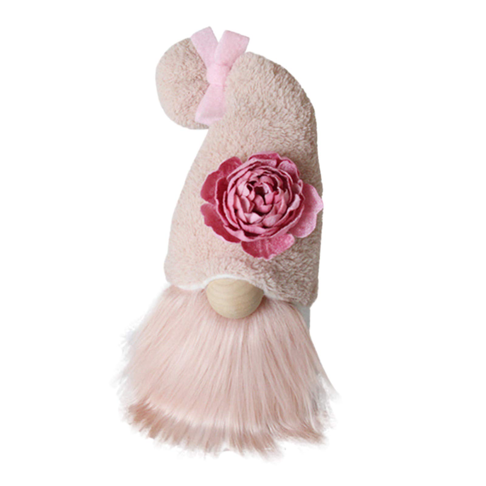 Vintage Handmade Faceless Gnome Doll - Unique Home Decor for Living Room, Laundry Room & Garden | Perfect Summer Gift & Boho Flower Decorations