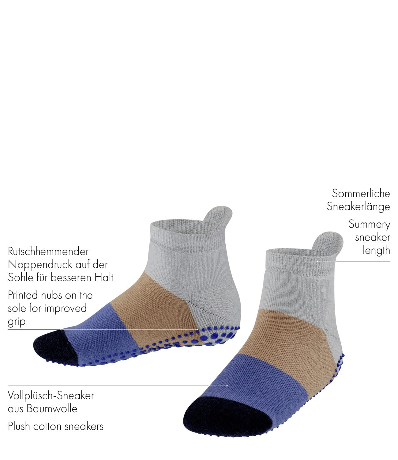 FALKE Unisex Kids Color Block Catspads K HP - Soft & Durable Socks for School, Sports & Everyday Wear