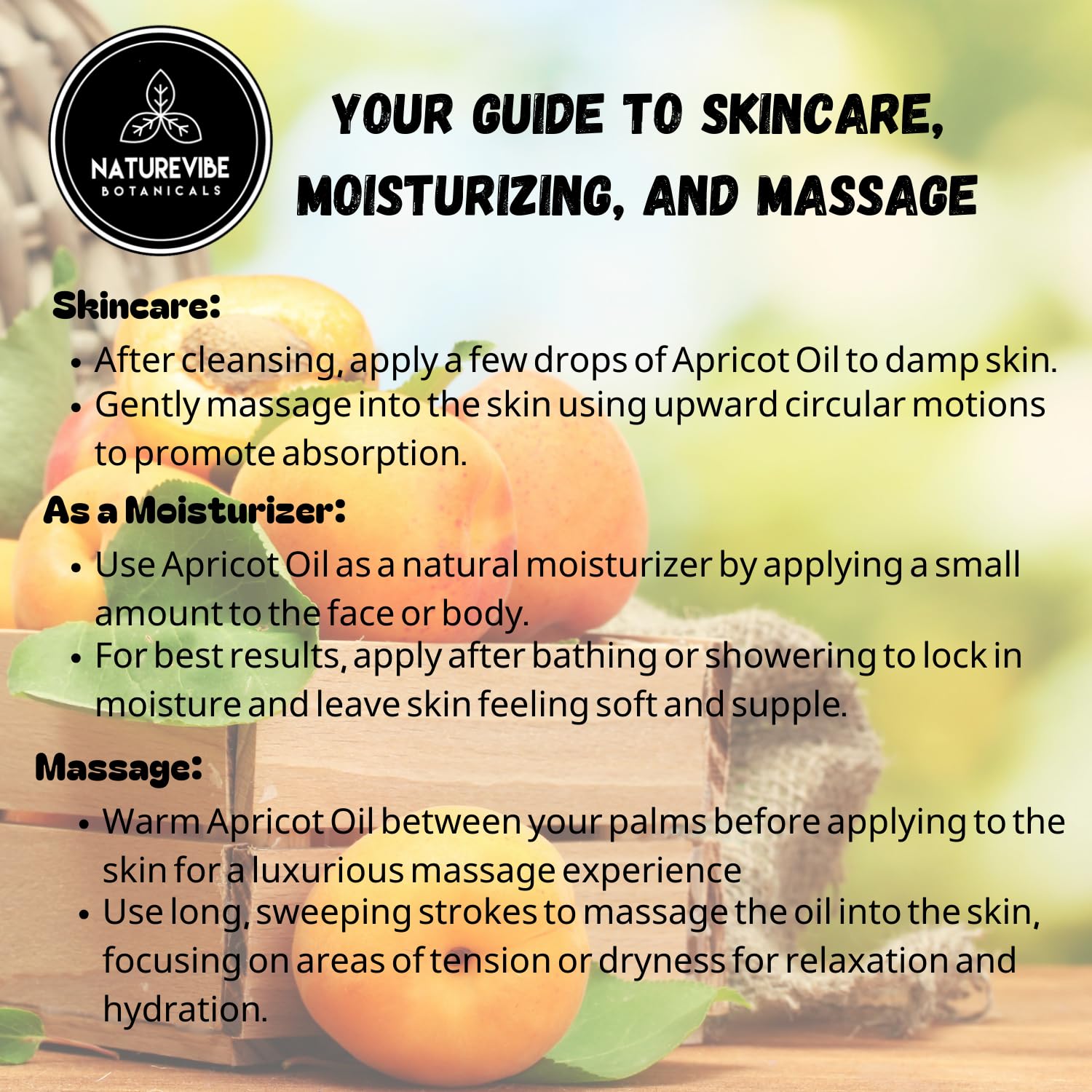 Naturevibe Botanicals Organic Argan Oil & Apricot Oil Combo - 32oz Each for Hair, Skin & Nail Care | Pure Cold-Pressed Carrier Oils for Moisturizing, Massage & DIY Beauty Recipes