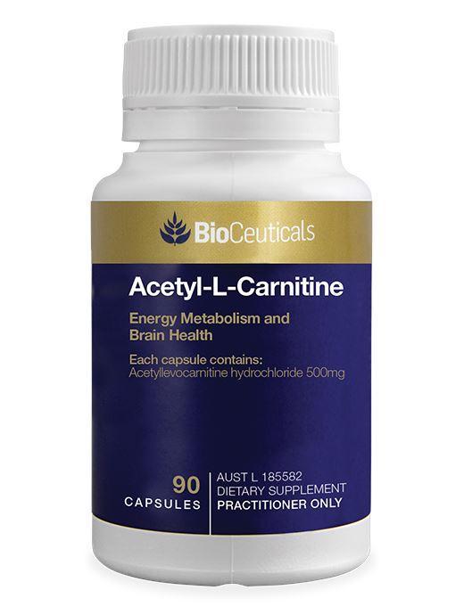 BioCeuticals Acetyl L-Carnitine Supplement - Supports Energy, Brain Function & Weight Management - Vegan & Non-GMO - Ideal for Fitness, Mental Clarity & Healthy Metabolism