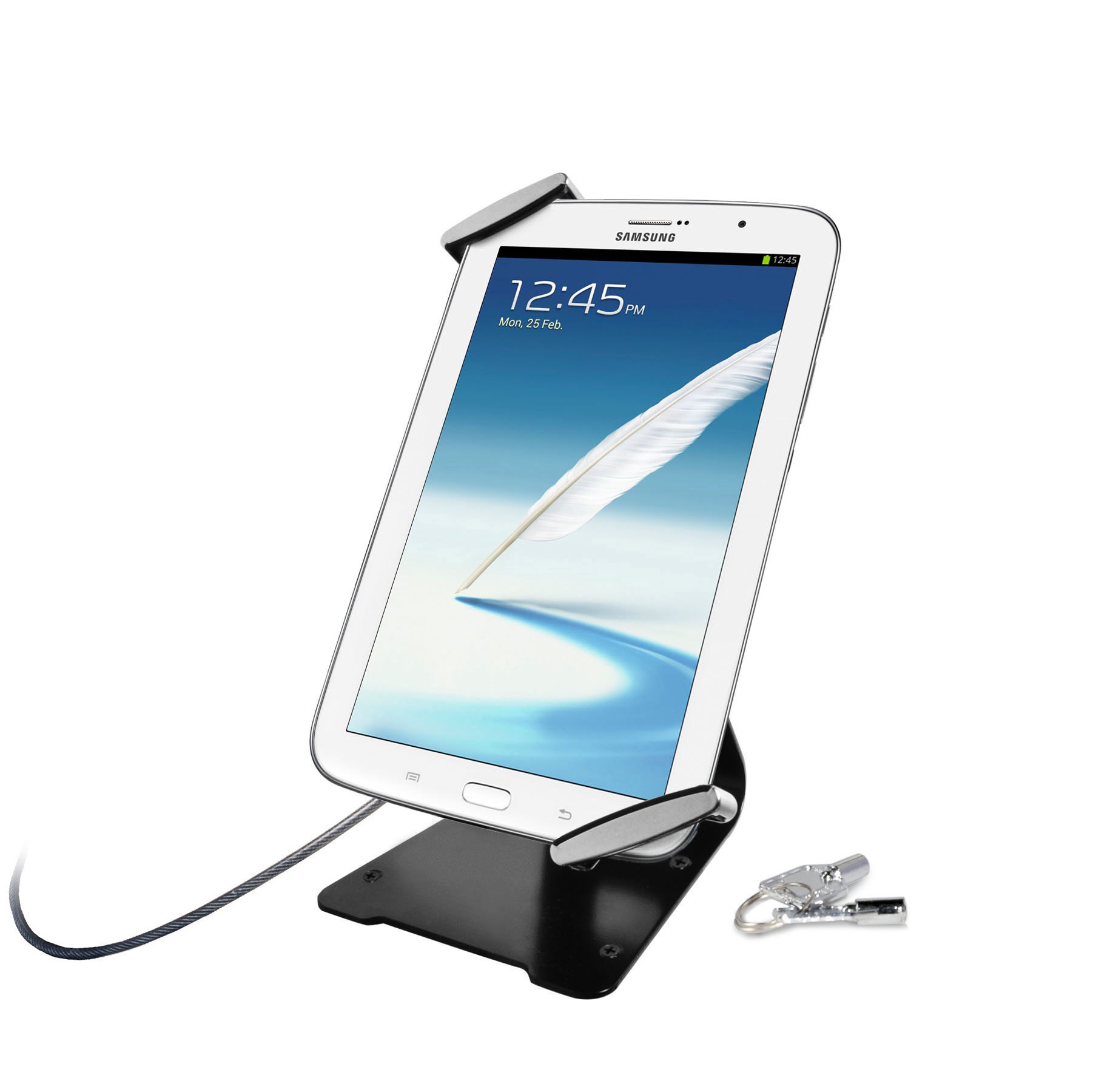 CTA Digital Universal Anti-Theft Tablet Stand & Security Grip - Compatible with iPad, Samsung Galaxy & More - Perfect for Travel, Cafes & Public Spaces