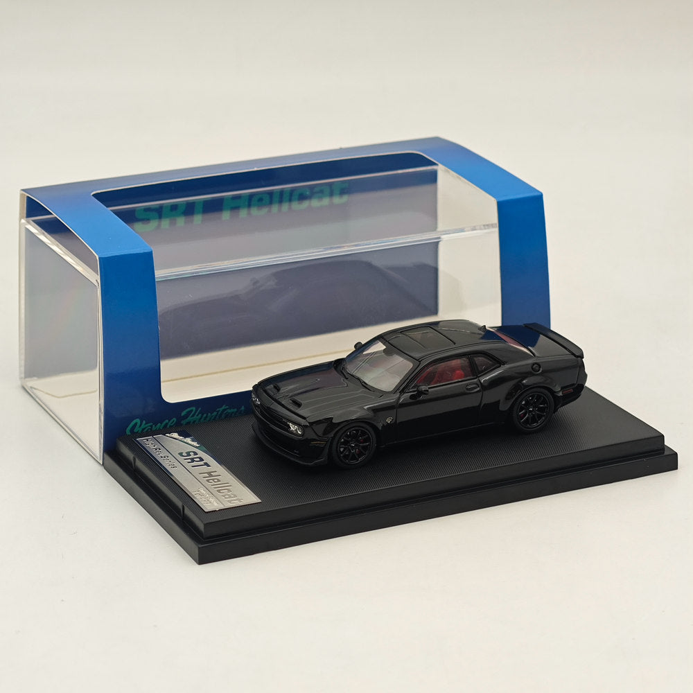 1:64 Scale SH Dodge SRT Hellcat Diecast Model Car - Black Muscle Sports Car Collection for Display & Racing Games (Perfect for Collectors, Car Enthusiasts & Kids Play)