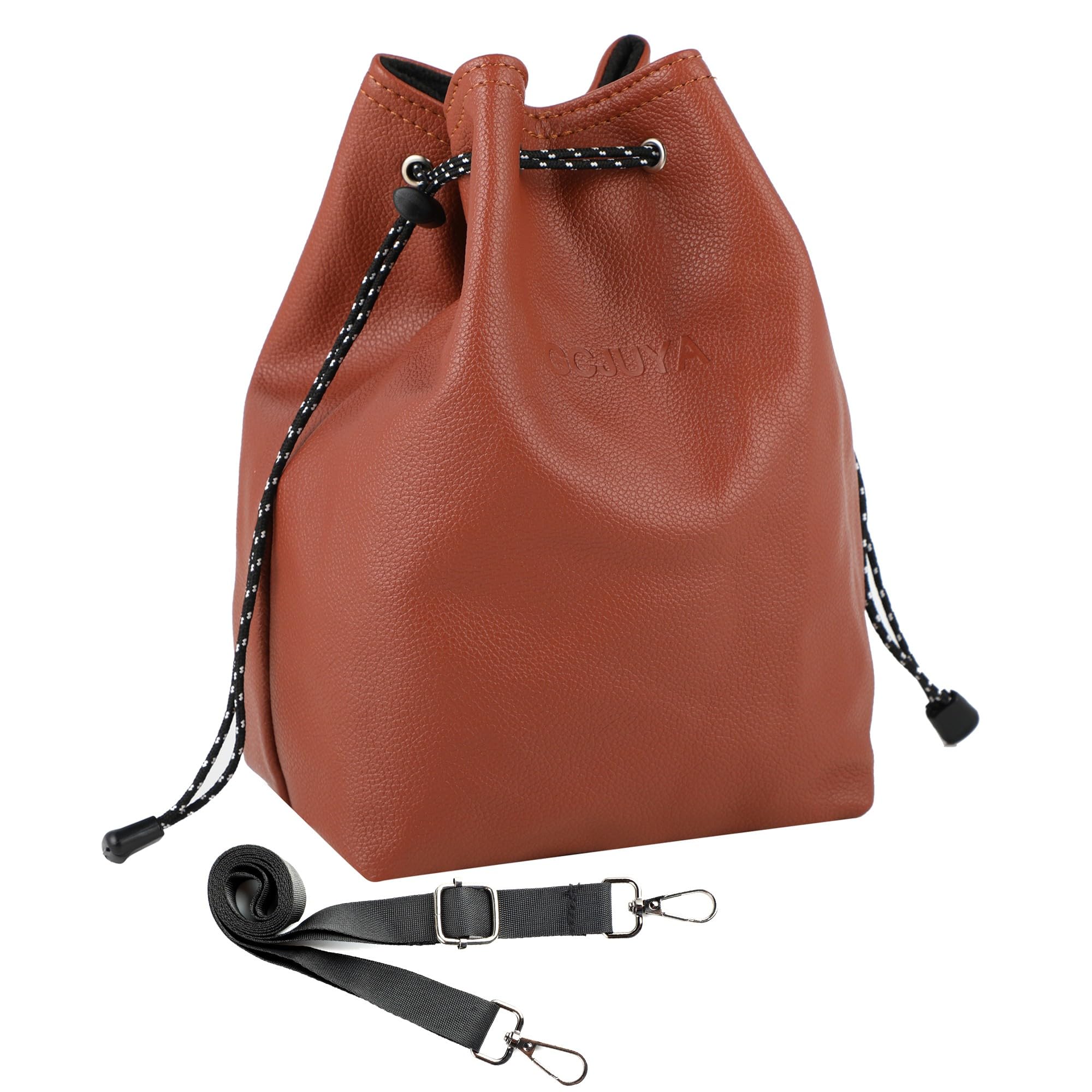 Compact Camera Bag with Removable Crossbody Strap - Waterproof DSLR Camera Case for Digital SLR/Mirrorless Cameras - Travel & Outdoor Photography Accessories for Men & Women (Brown, Small) - Perfect for Hiking, Travel & Daily Use