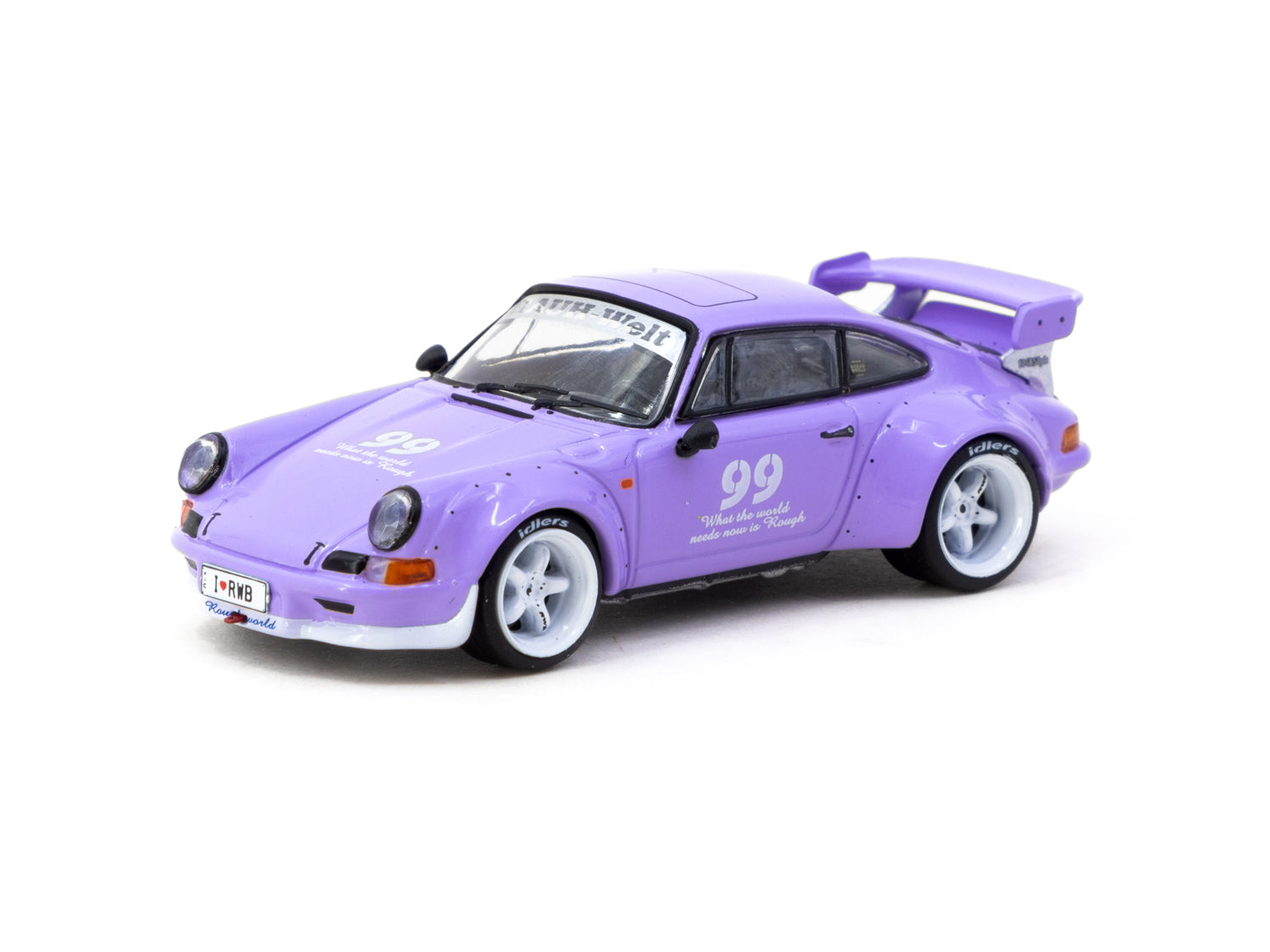 Tarmac Works 1/64 Scale RWB Backdate Violetta Idlers 12 Hours 2016 Diecast Model Car - Perfect for Collectors & Racing Enthusiasts