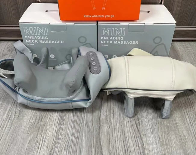 Rechargeable Trapezius Neck Massager - Portable Shoulder & Neck Pain Relief with Heat Therapy - Perfect for Office, Travel & Home Use